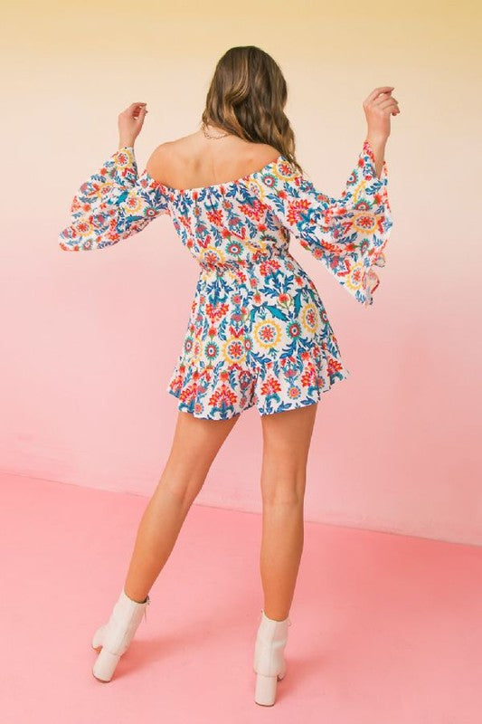 Floral Printed Romper