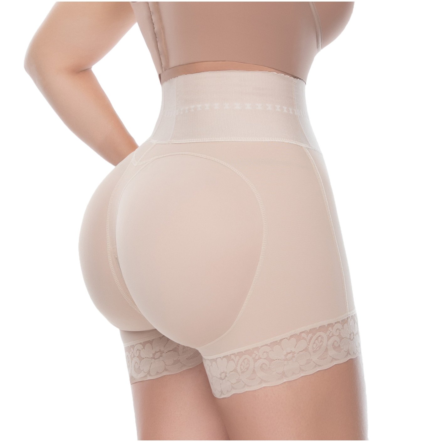 BUTT LIFTER TUMMY CONTROL HIGH WAISTED MID THIGH SHAPER SHORTS
