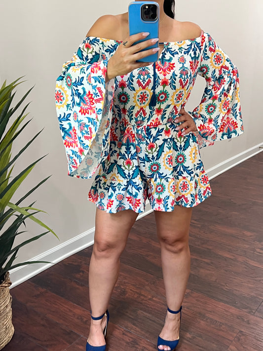 Floral Printed Romper