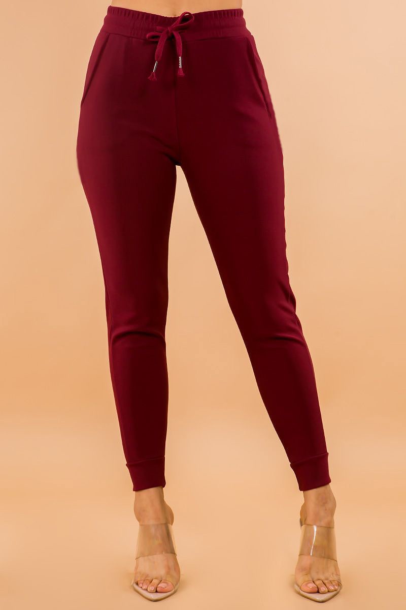 Burgundy Joggers