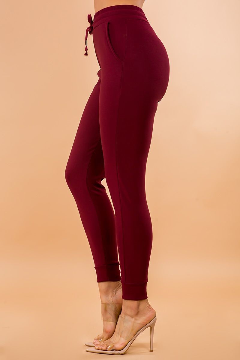 Burgundy Joggers