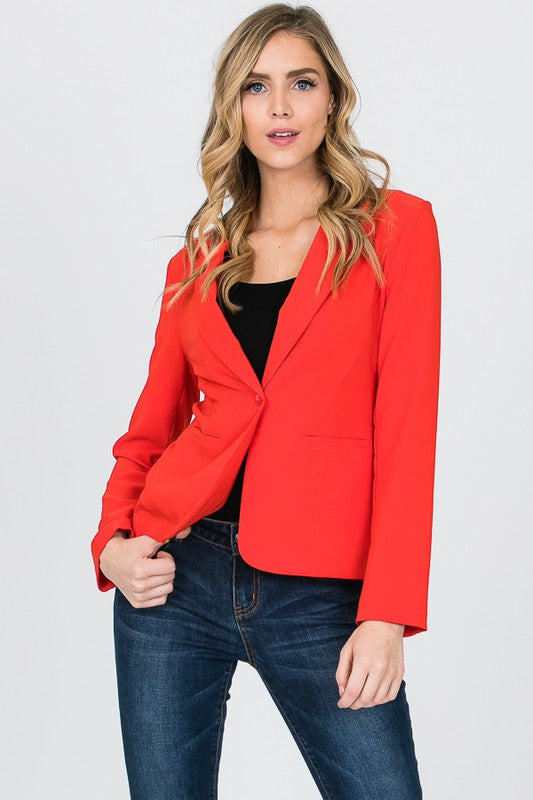 RED BLAZER JACKET