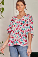 PRINTED FLORAL TOP