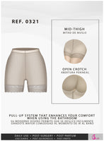Fajas Salome 0321 | High Waist Compression Slimmer Butt Lifter Shapewear Shorts | Powernet - Pal Negocio