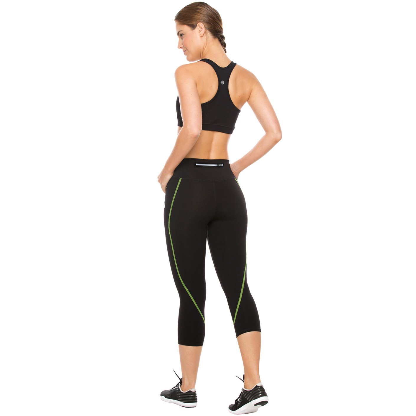 Flexmee 944210 Liberty Mid Rise Capri Leggings for Women | Supplex - Pal Negocio