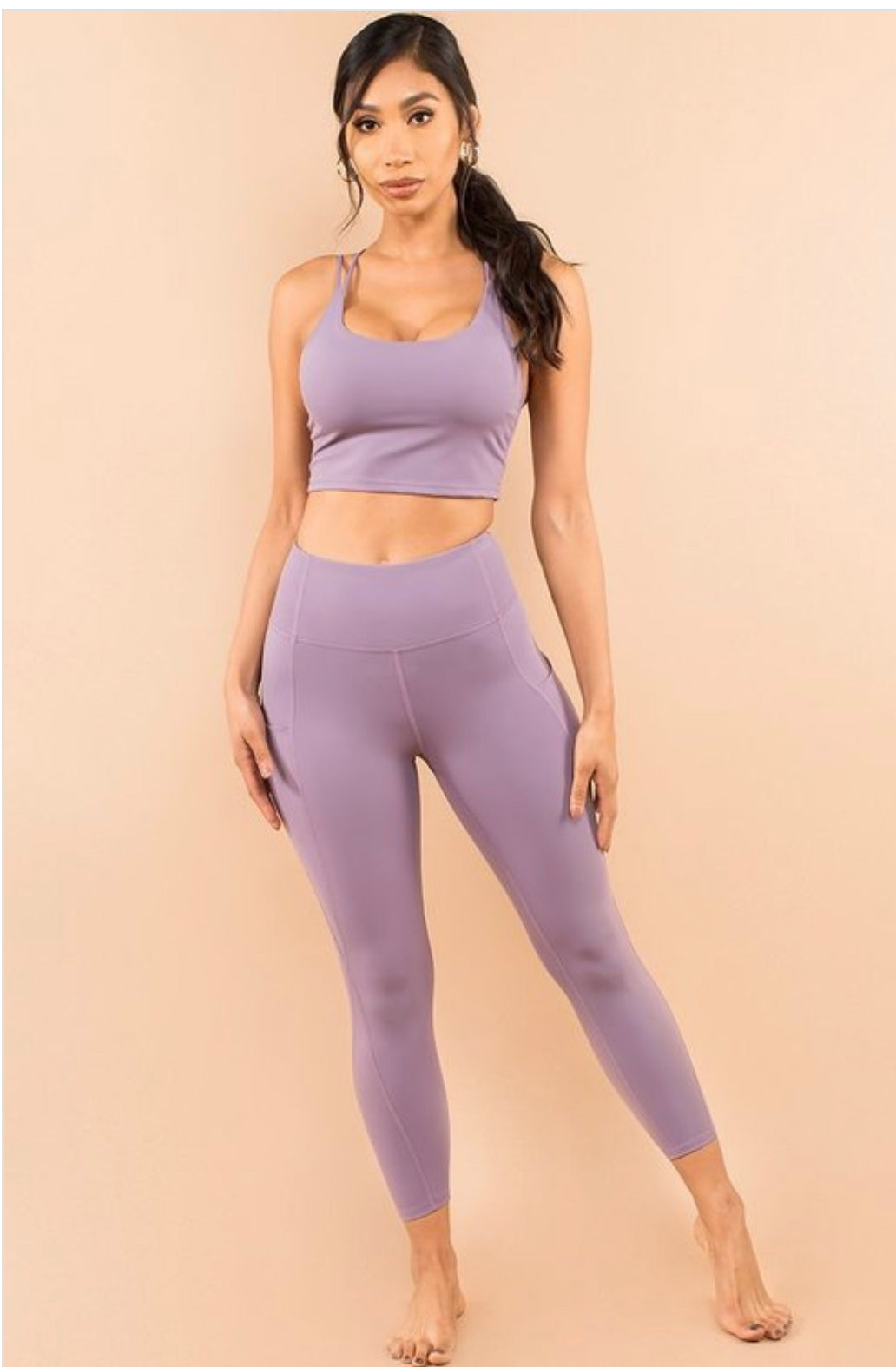 LAVENDER ANKLE LEGGINS