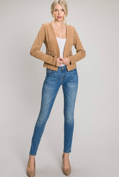 Camel Bolero Blazer