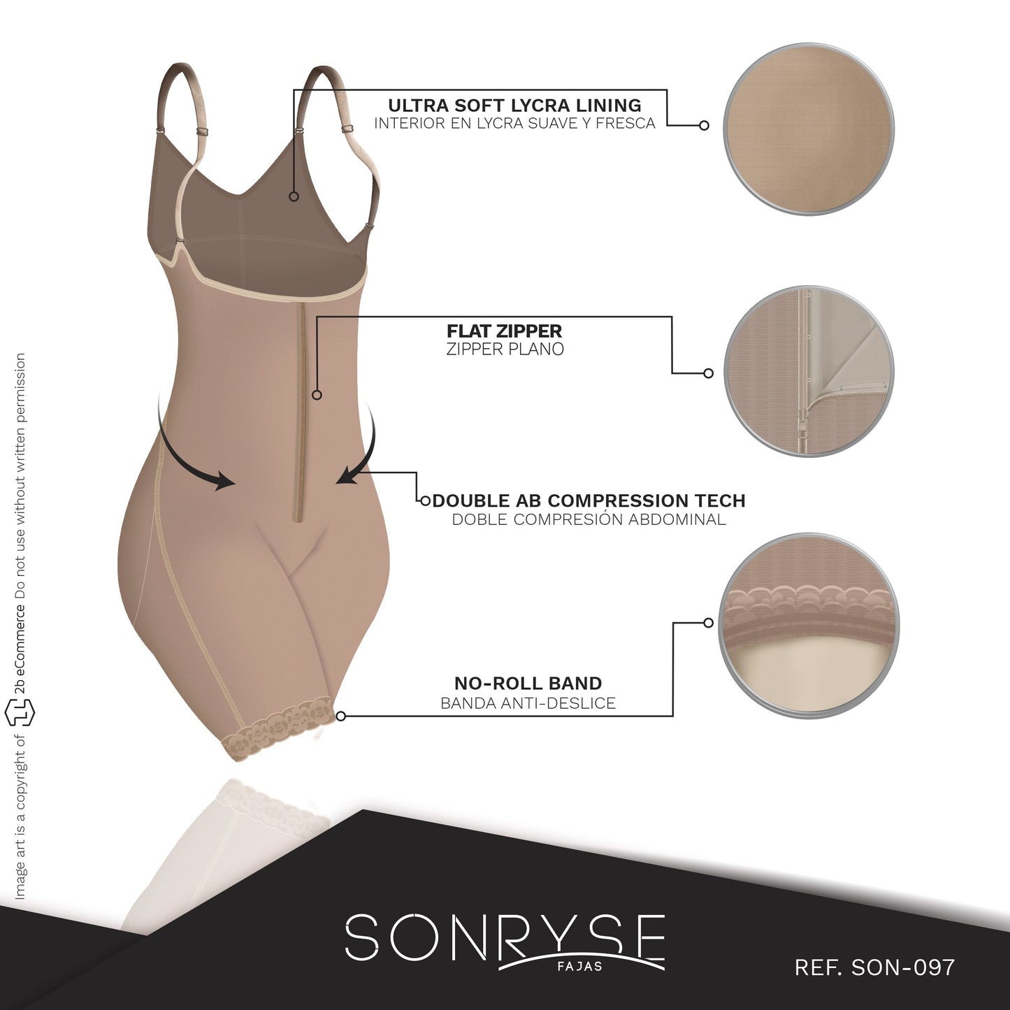 SONRYSE 097ZF Postpartum and Post Surgery Tummy Control Shapewear - Pal Negocio