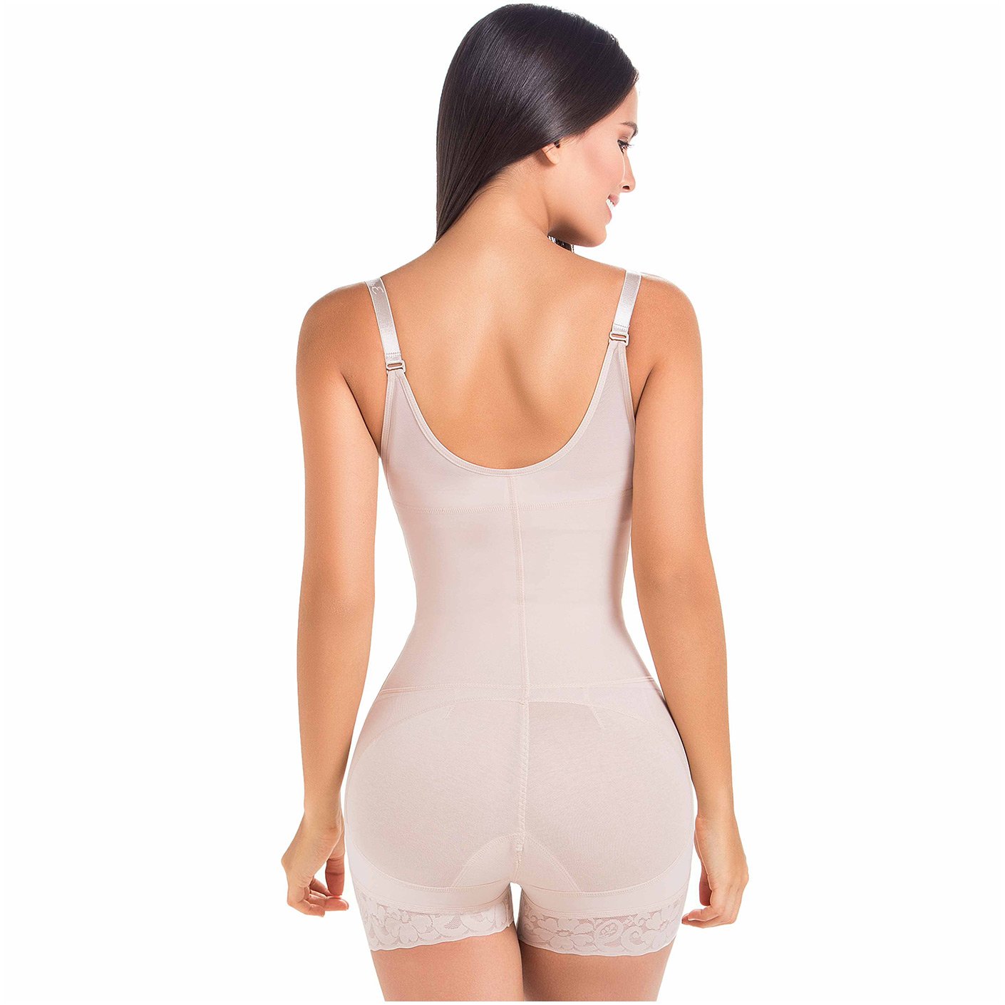 Fajas MariaE 9235 | Colombian Body Shaper Butt Lifting Postpartum Girdle Shapewear for Women | Open Bust for Daily Use - Pal Negocio