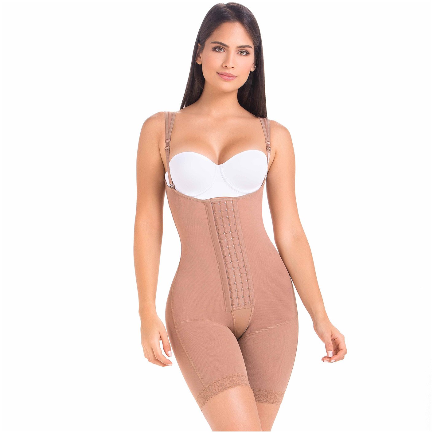 Fajas MariaE FQ100 | Post Surgery Body Shaper for Women | Open Bust & Front Closure - Pal Negocio