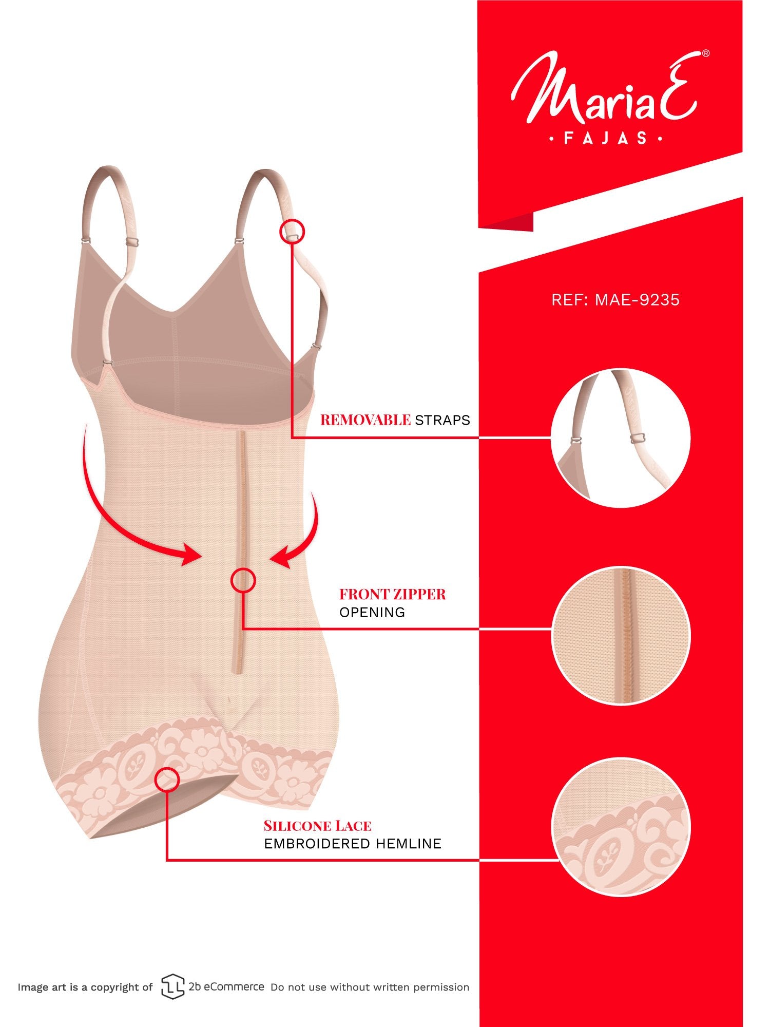 Fajas MariaE 9235 | Colombian Body Shaper Butt Lifting Postpartum Girdle Shapewear for Women | Open Bust for Daily Use - Pal Negocio