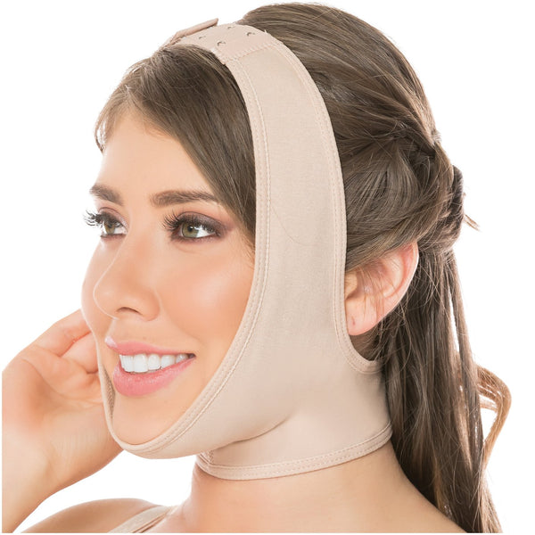 Fajas Salome 0322 | Post Surgery Chin Compression Slimmer Strap for Women | Powernet - Pal Negocio