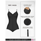 Fajas Salome 0420 | Hiphugger Body Shaper with Bra | Butt Lifter Tummy Control Shapewear for Women | Powernet - Pal Negocio