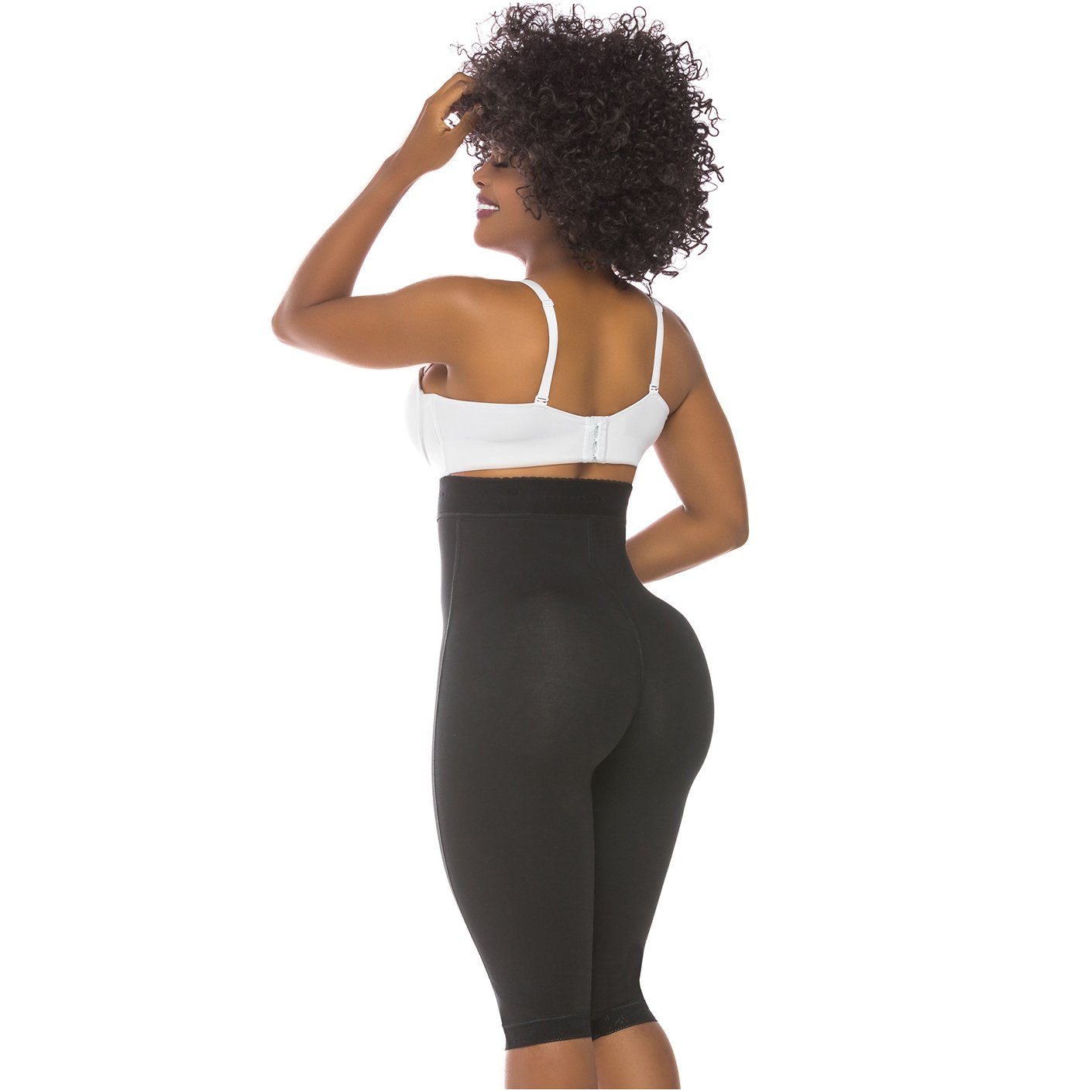 Fajas Salome 0219 | High Waist Compression Shorts for Women | Butt Lifter Capri Shapewear | Powernet - Pal Negocio