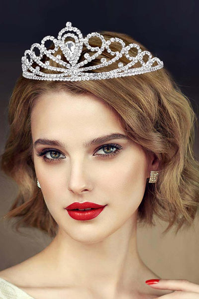 Teardrop Crystal Rhinestone Pageant Princess Tiara