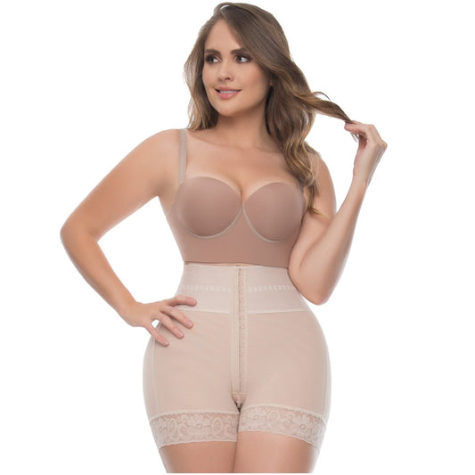 BUTT LIFTER TUMMY CONTROL HIGH WAISTED MID THIGH SHAPER SHORTS